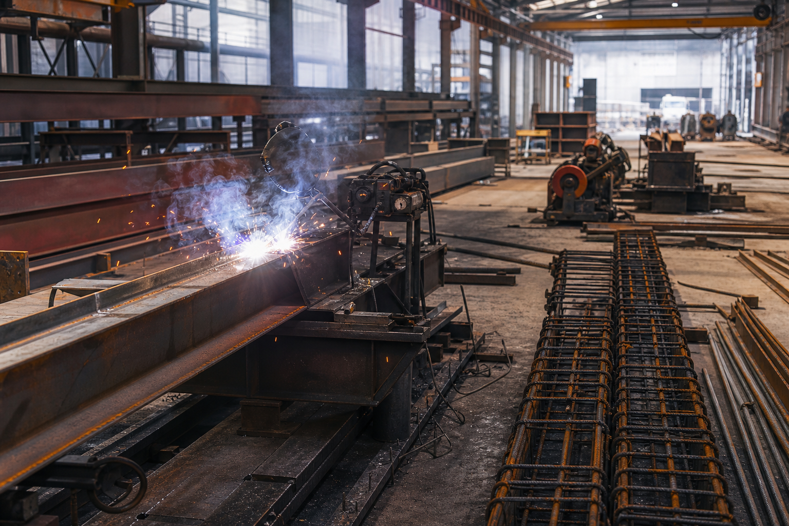 Taller de estructuras metálicas para construcción