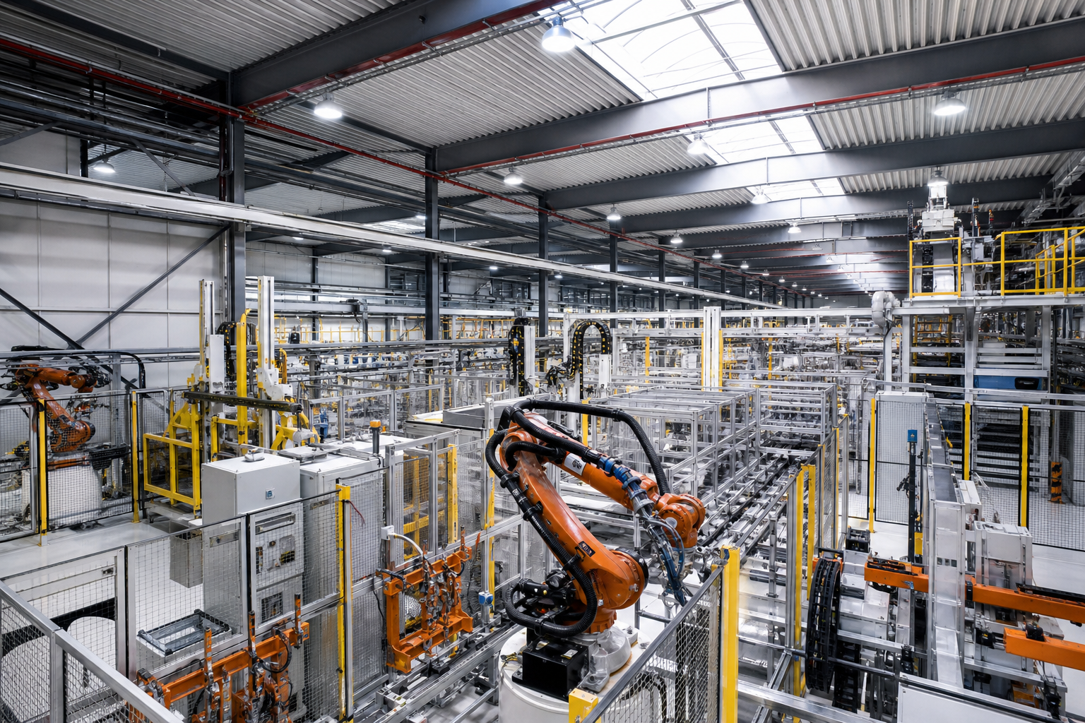 Planta de producción industrial automatizada
