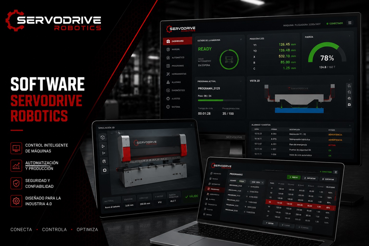 Software industrial SERVODRIVE
