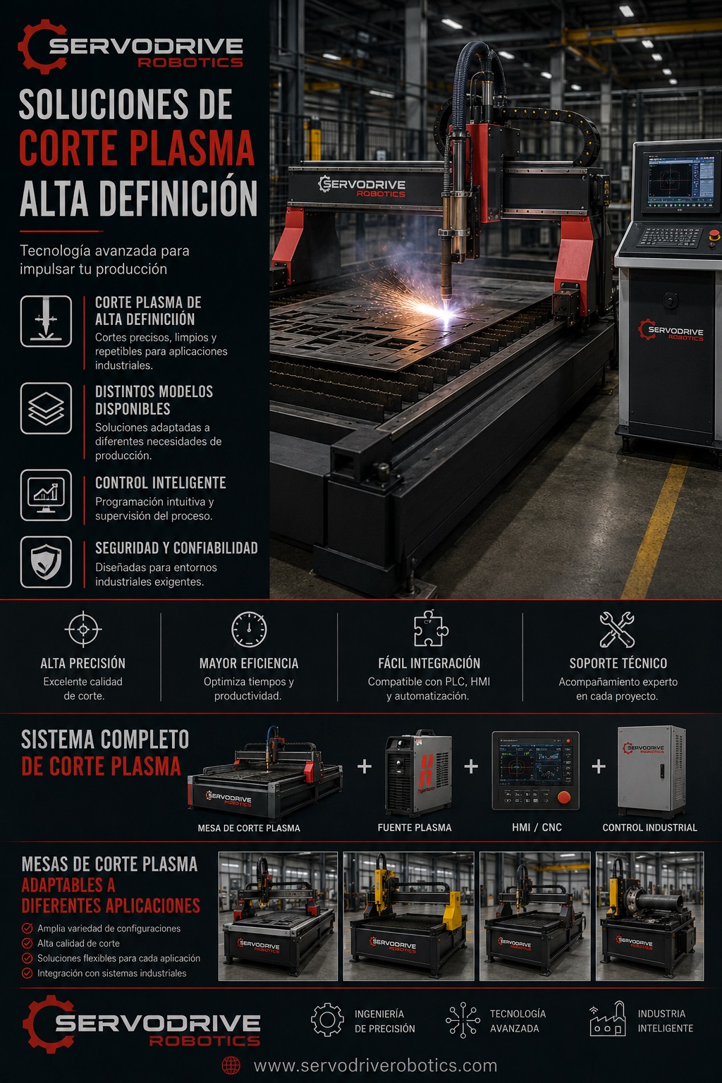 Mesa de corte de alta definición
