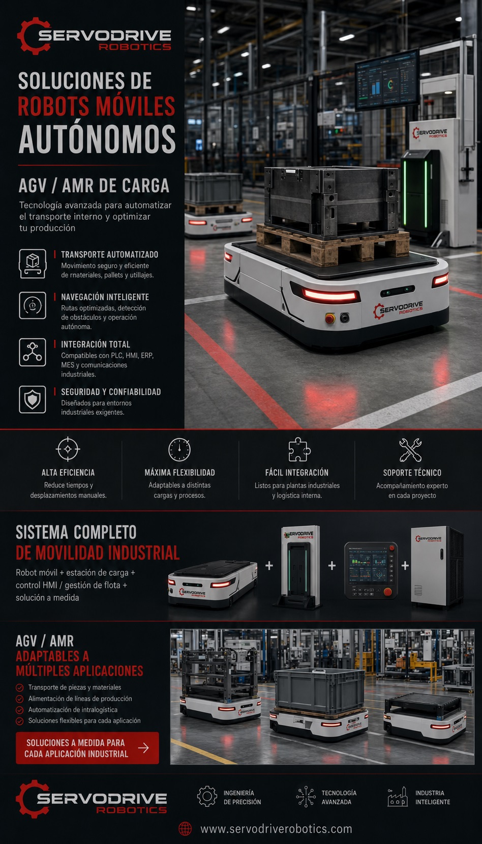 Brazos robóticos de carga